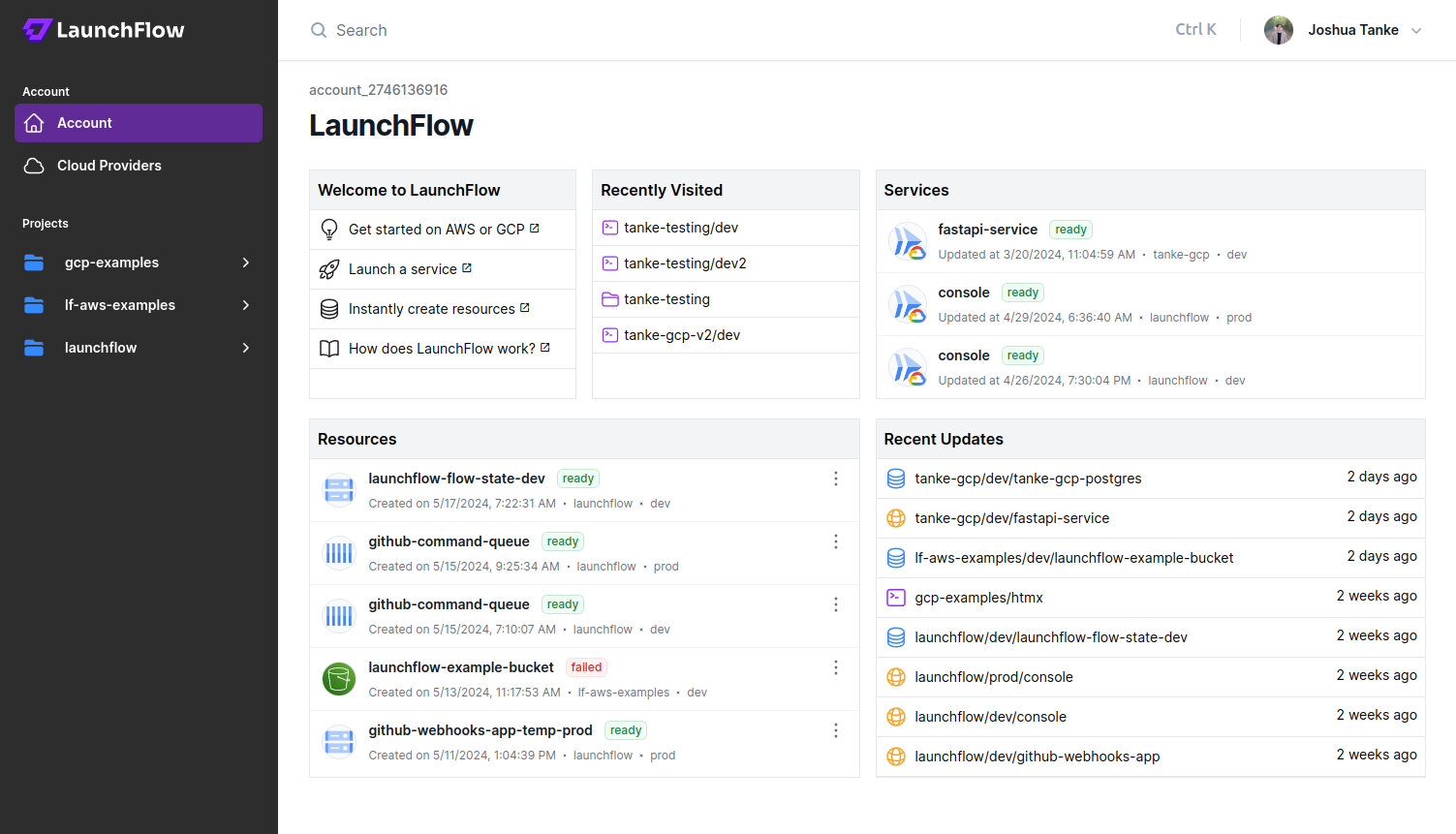 LaunchFlow Cloud Console