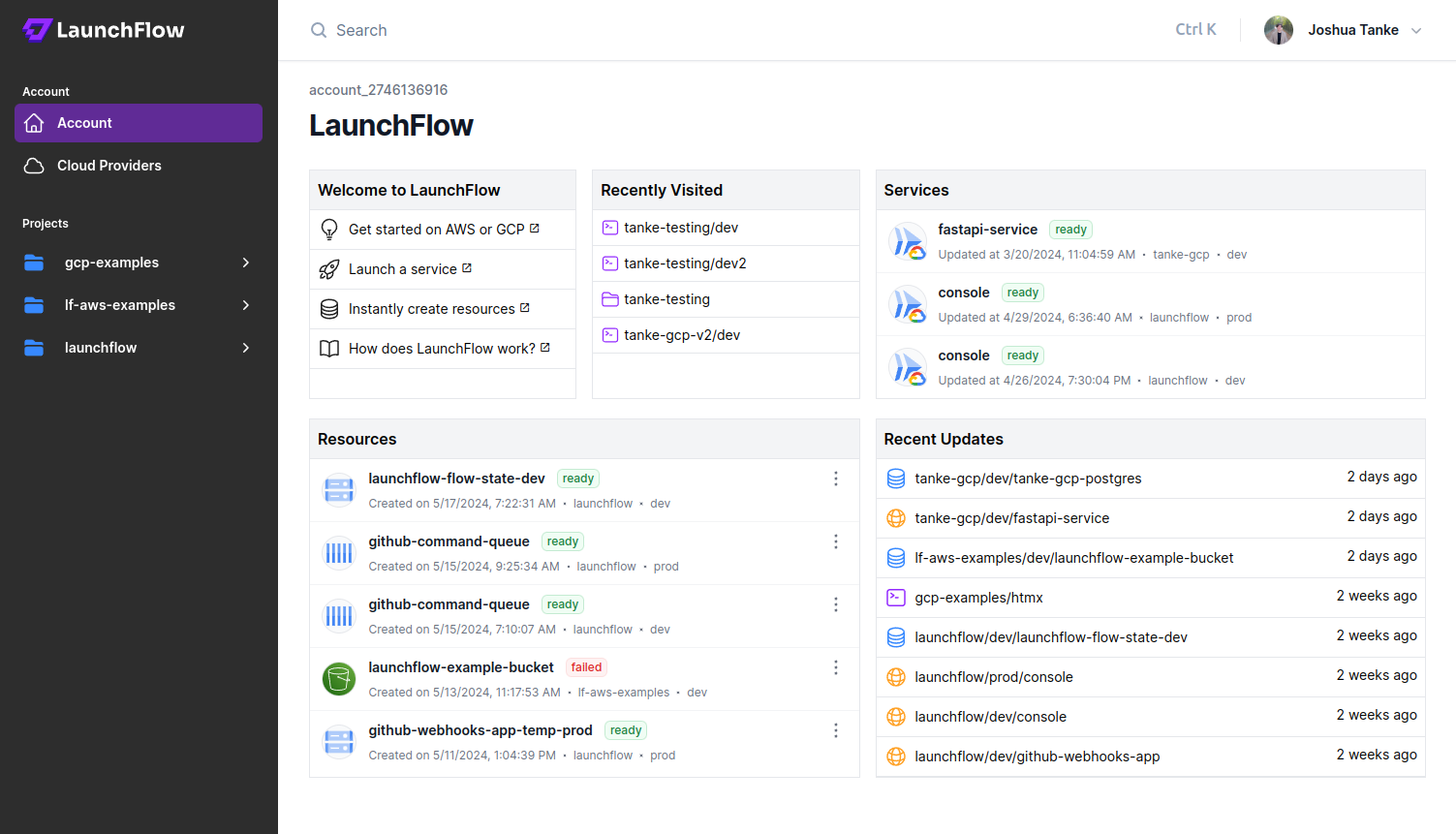 LaunchFlow Console